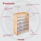 Rev-A-Shelf Maple Veneer, Light Brown, 8.62 in W, 25.56 in H, 19 in D, 19 in L, Light Brown 448-VC25SC-8 - alternate 3